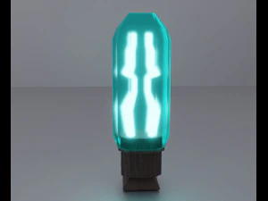 Lamp in glass jar 3D Model
