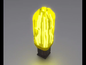 Lamp in glass jar 3D Model