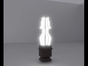 Lamp in glass jar 3D Model
