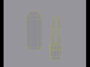 Lamp in glass jar 3D Model