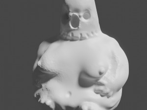 Scary cursed figurine of death 3D Model
