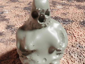 Scary cursed figurine of death 3D Model