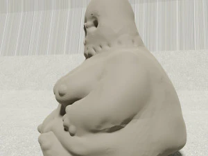 Scary cursed figurine of death 3D Model