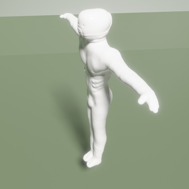 Simple anthropomorphic character 3D 模型 .c4d .max .obj .3ds .fbx .stl .blend 