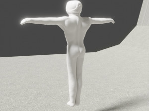 Simple anthropomorphic character 3D 模型