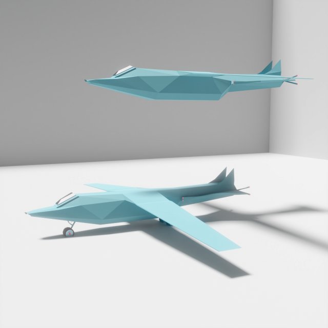 Cartoon airplane 3D Model .c4d .max .obj .3ds .fbx .stl .blend 