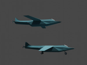 Cartoon airplane 3D Model