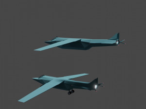 Cartoon airplane 3D Model