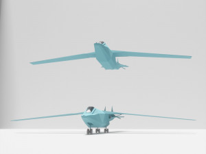 Cartoon airplane 3D Model