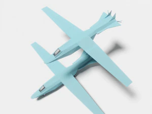 Cartoon airplane 3D Model