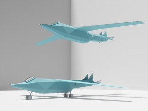 Cartoon airplane 3D Model