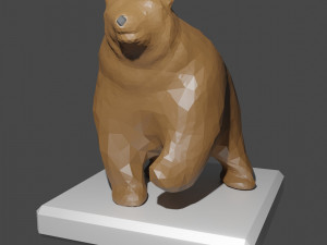 Simple cute bear Model 3D