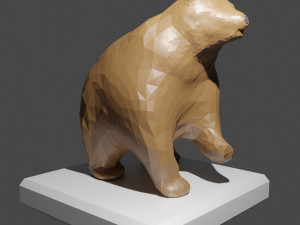 Simple cute bear Modello 3D
