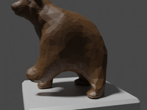 Simple cute bear Modello 3D