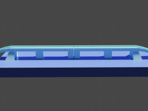 Простой каменный или бетонный мост 3D Модель