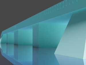 Simple stone or concrete bridge Model 3D