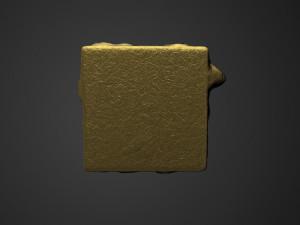 Tile with dragon form bas-relief Modelo 3D