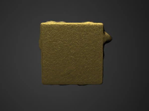 Tile with dragon form bas-relief 3D Model