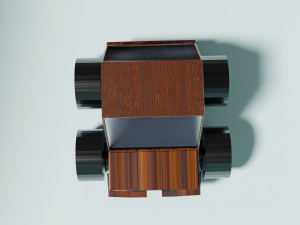 Wooden toy car 3D 模型