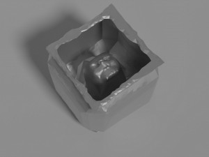 Cursed glass with a skull inside 3D 모델