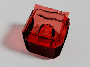 Cursed glass with a skull inside 3D 모델
