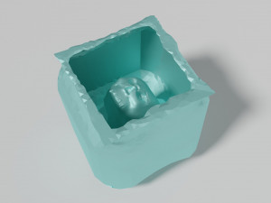 Cursed glass with a skull inside 3D 모델
