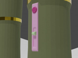 Vibrator or massager with three nozzles 3Dモデル