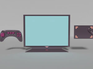 Monitor de joystick de juego y tableta gr&aacute;fica con l&aacute;piz &oacute;ptico Modelo 3D