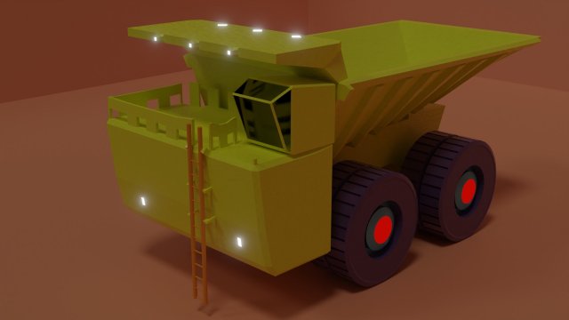 Toy dump truck for kids Model 3D .c4d .max .obj .3ds .fbx .stl .blend 