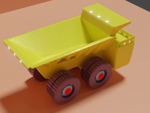 Toy dump truck for kids Model 3D