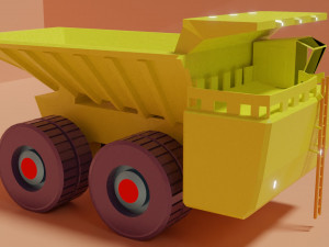 Toy dump truck for kids Model 3D