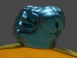 Gold rings with zodiac signs 3D 模型