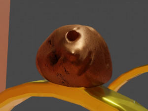 Gold rings with zodiac signs 3D 模型