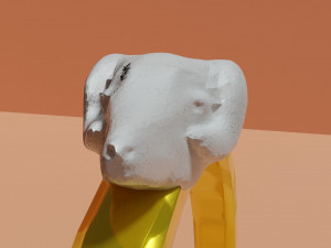 Gold rings with zodiac signs 3D 模型