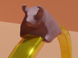 Gold rings with zodiac signs 3D 模型