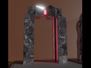 Set of stone arches or magic gates 3D मॉडल