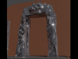 Set of stone arches or magic gates 3D मॉडल