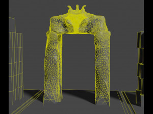 Set of stone arches or magic gates 3D मॉडल