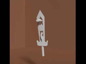 Magical dagger with snake 3D Model