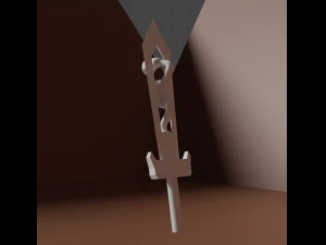Magical dagger with snake 3D Model
