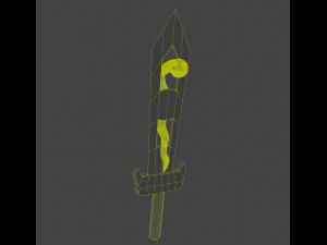 Magical dagger with snake 3D Модель
