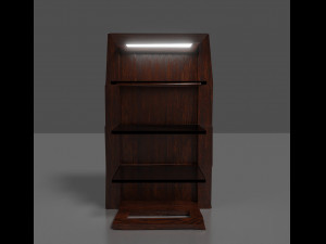 Shelves with built-in lights 3D Модель