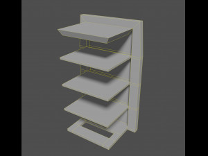 Shelves with built-in lights 3D Модель