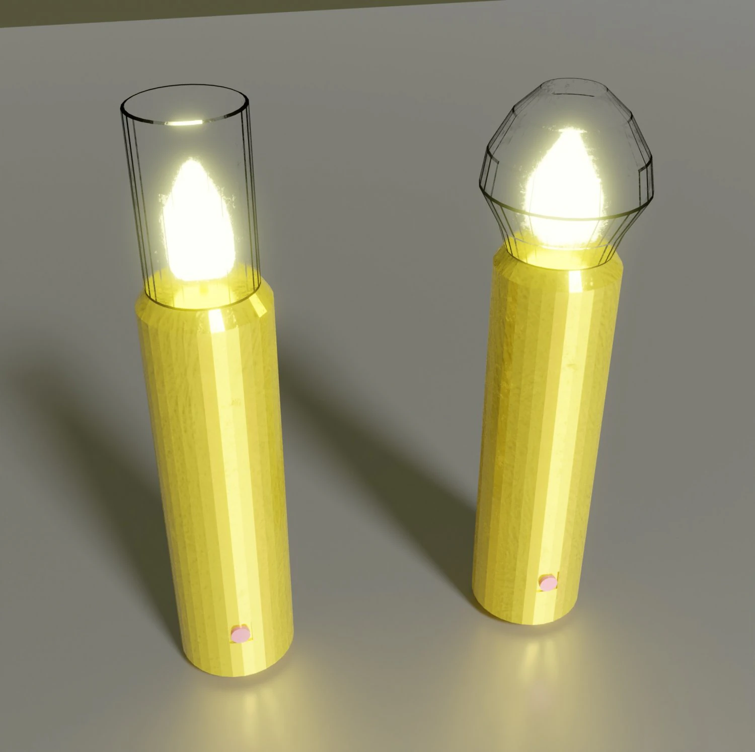 Table lamps in candle style 3D Model .c4d .max .obj .3ds .fbx .stl .blend