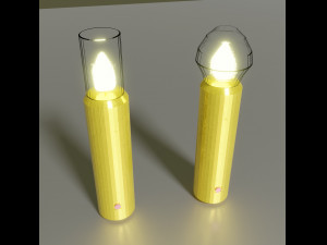 Table lamps in candle style 3D Model