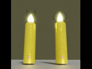 Table lamps in candle style 3D 모델