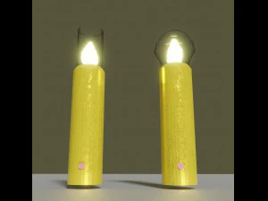 Table lamps in candle style 3D Model