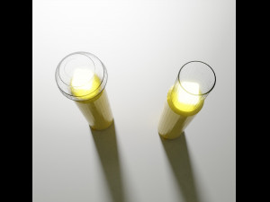 Table lamps in candle style 3D 모델