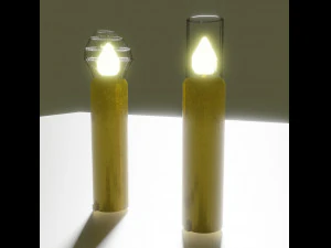 Table lamps in candle style 3D Model