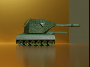 Two toy tanks Model 3D